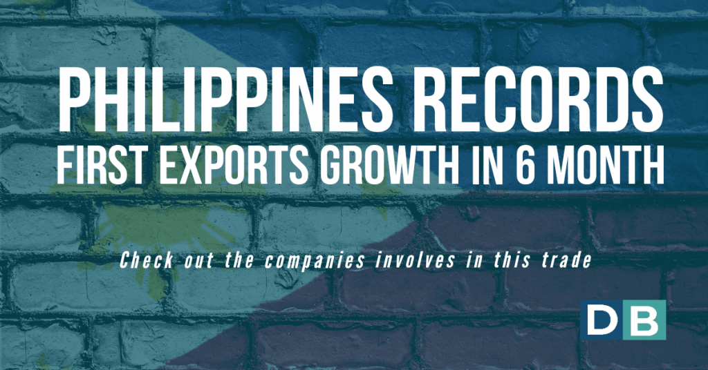 Philippines records first exports growth in 6 months