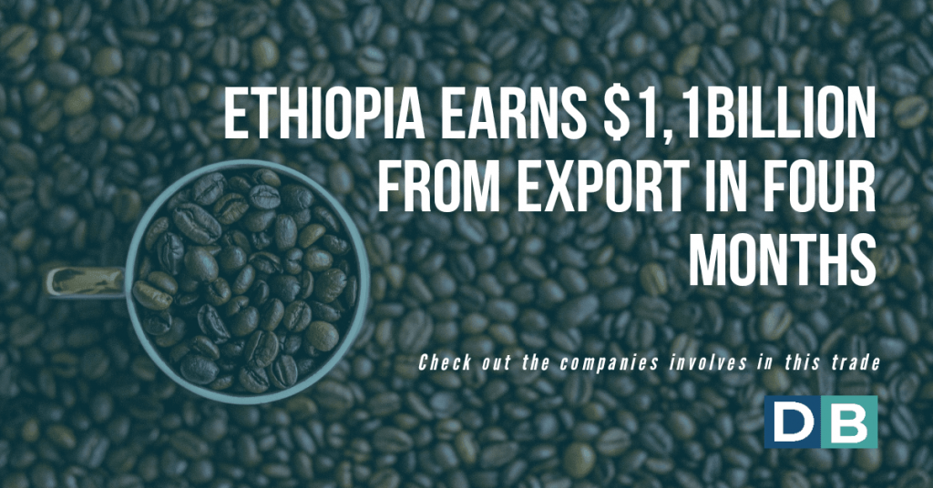 Ethiopia earns $1,1 Billion From Export In Four Months