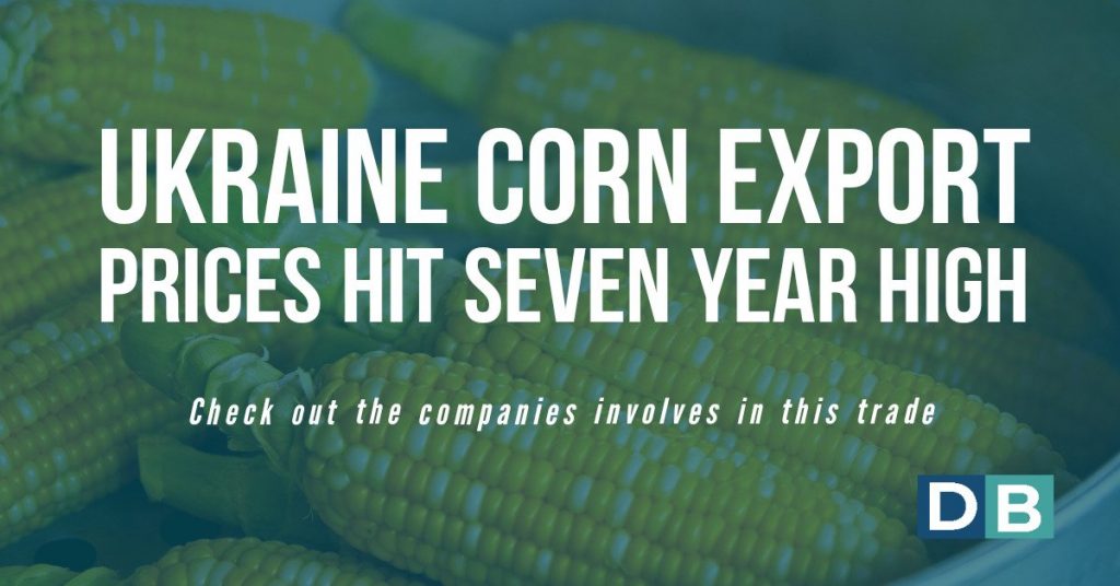 Ukraine corn export prices hit seven-year high