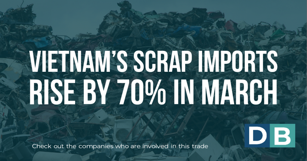 Vietnam's Scrap Imports Rise By 70% in March