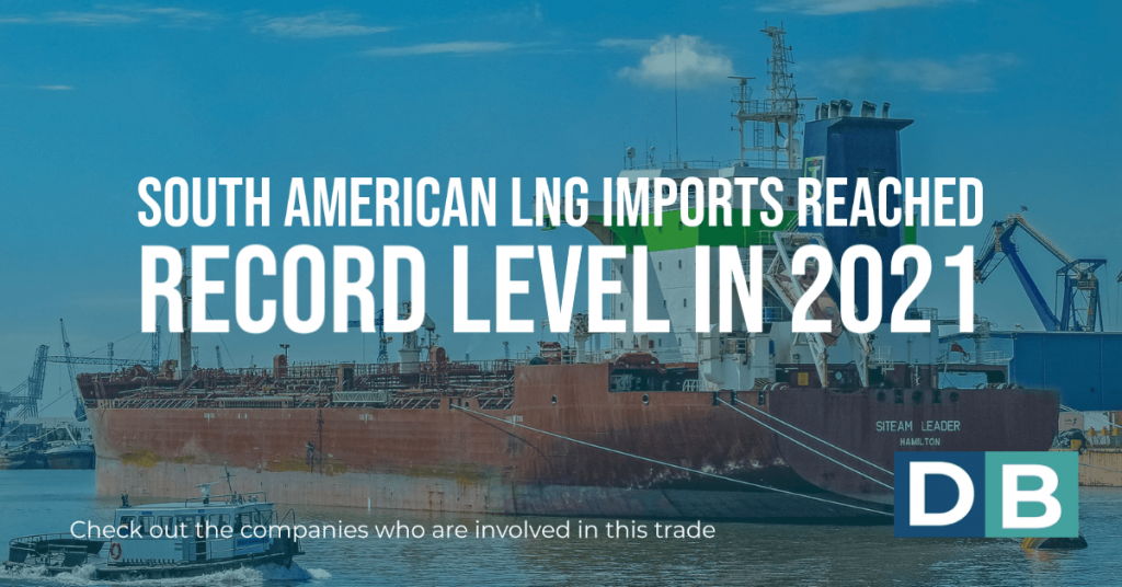 South American LNG imports reached record level in 2021